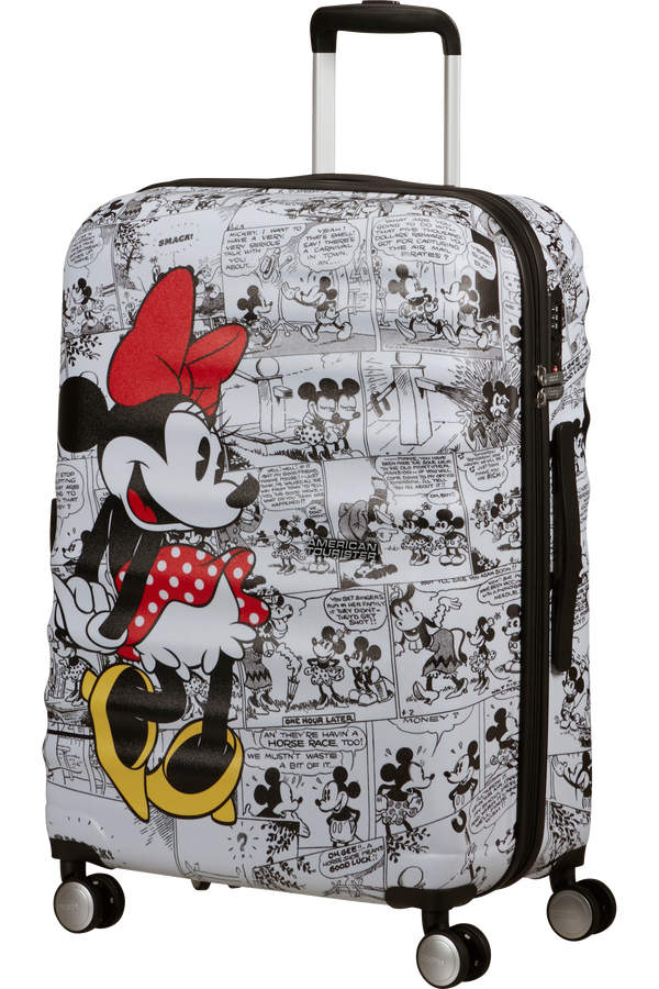 American Tourister Disney Wavebreaker Spinner TSA Disney Fl 67cm  Minnie Comics White