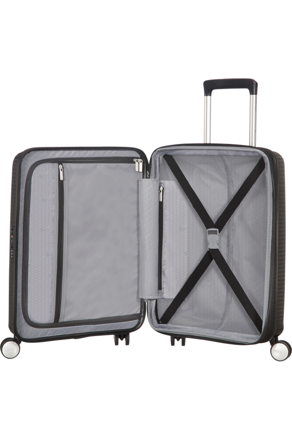 American tourister cheap trolley size chart