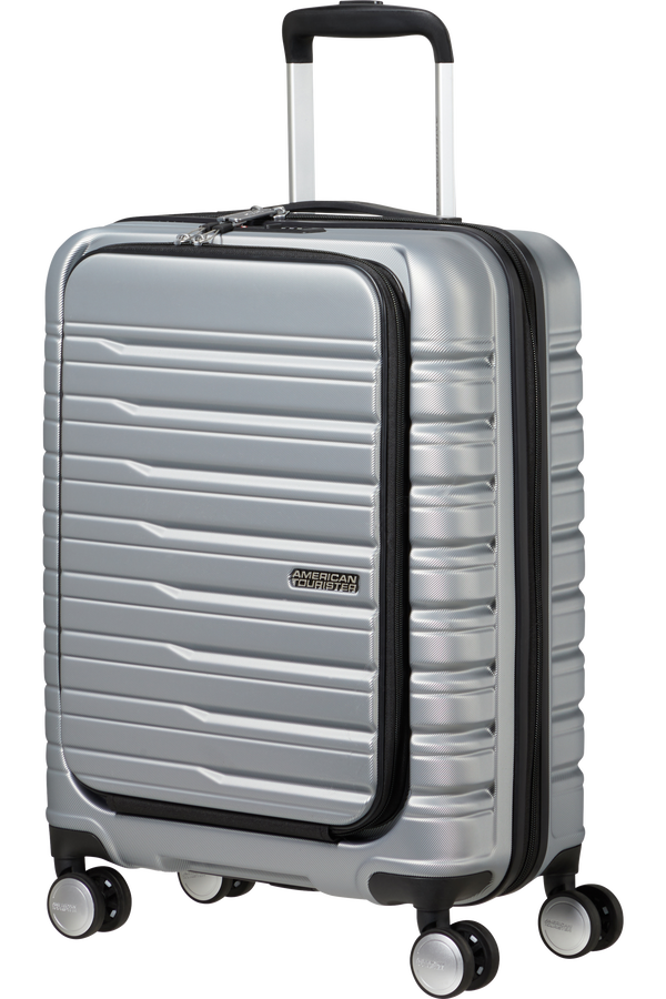American Tourister Flashline SPIN. 55/20 FRONTLOADER  Sky Silver