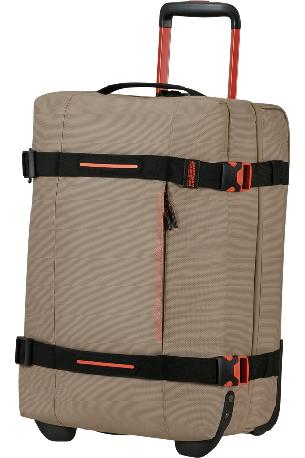 American Tourister Urban Track Duffle with Wheels Coated S  Beige/Orange