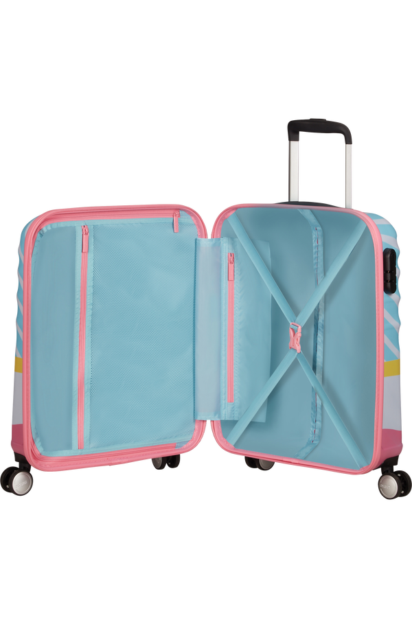 Pink and blue suitcase shop