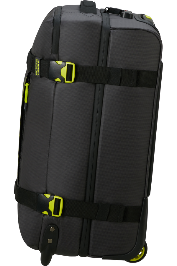 American Tourister Urban Track Duffle with Wheels Coated S  Black/Lime American Tourister Urban Track Duffle with Wheels Coated S  Black/Lime