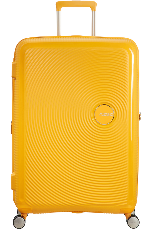 American Tourister Soundbox Spinner 77  Golden Yellow