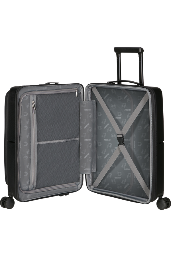 American Tourister DashPop Spinner Expandable Frontloader 55cm  True Black