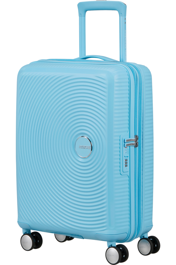 American Tourister SoundBox Spinner TSA Expandable 55cm  Blueberry Fizz
