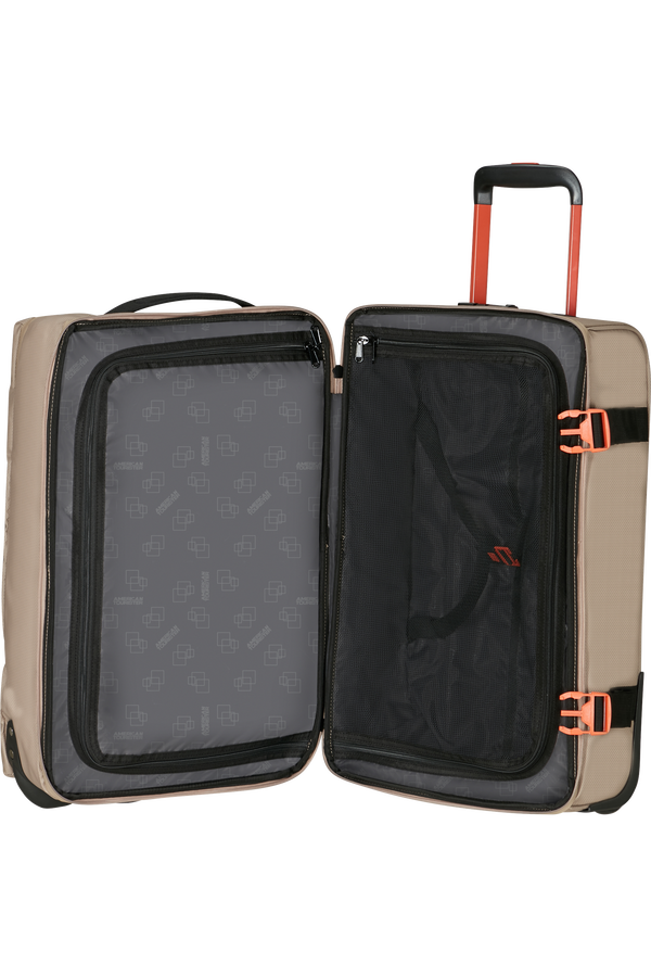 American Tourister Urban Track Duffle with Wheels Coated S  Beige/Orange