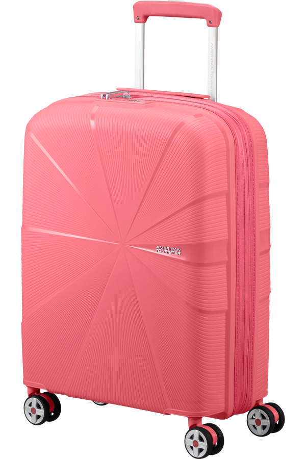 American Tourister Starvibe Spinner Expandable TSA 55cm Sun Kissed Coral