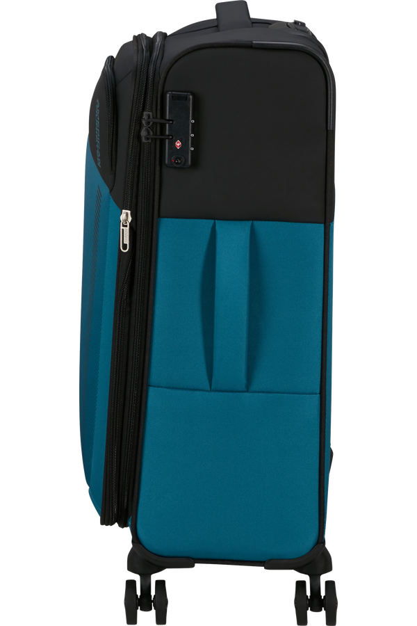American Tourister Daring Dash Spinner Expandable TSA M  Black/Blue