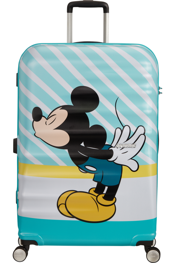 American Tourister Wavebreaker Disney Spinner 77cm  Mickey Blue Kiss