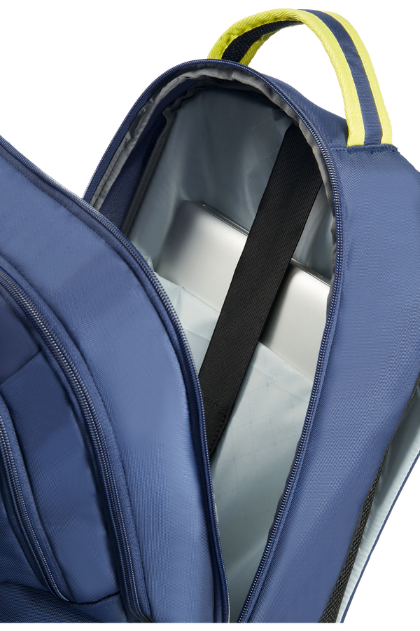 American Tourister Urban Groove Laptop Backpack  15.6inch True Navy/Lime American Tourister Urban Groove Laptop Backpack  15.6inch True Navy/Lime