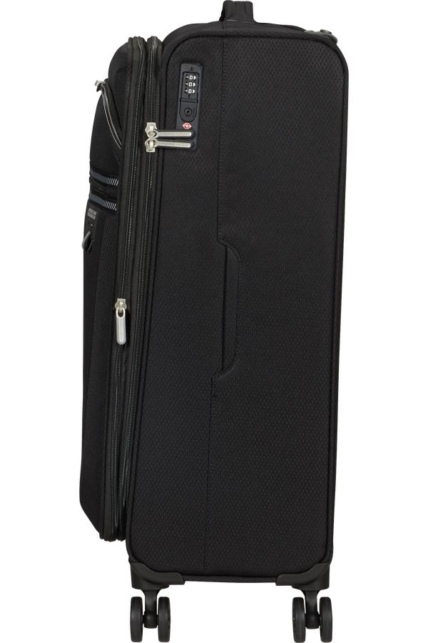 American Tourister Aerospin Spinner Expandable M  Black American Tourister Aerospin Spinner Expandable M  Black
