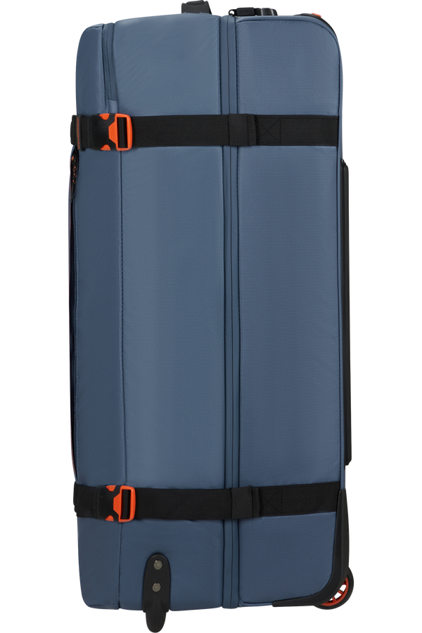 American Tourister Urban Track Duffle with Wheels Coated L  Navy/Orange