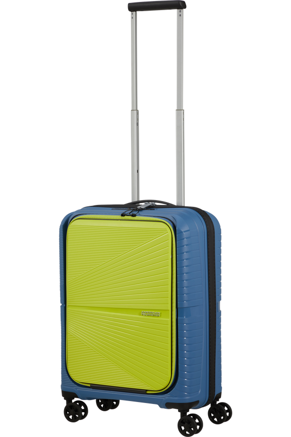 American Tourister Airconic Spinner Frontloader 15.6' 55cm  Coronet Blue/Lime