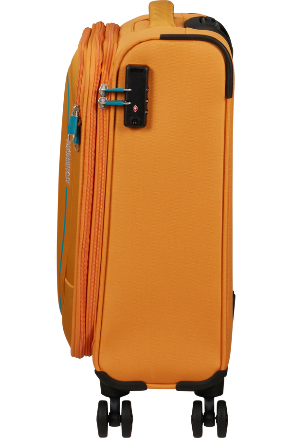 American Tourister Pulsonic Spinner Expandable 55cm  Sunset Yellow American Tourister Pulsonic Spinner Expandable 55cm  Sunset Yellow