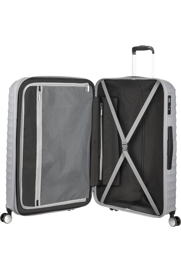 American Tourister Jetglam Spinner 77cm  Metallic Silver