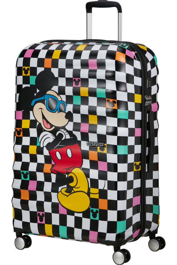 American Tourister Disney Wavebreaker Spinner TSA Disney Fl 77cm  Mickey Check