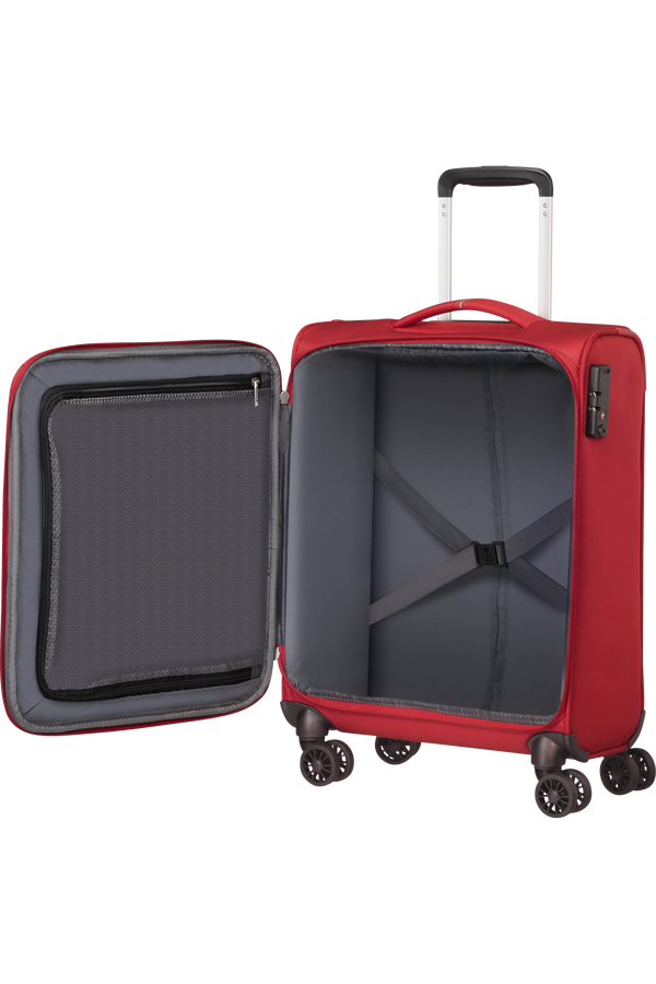 American Tourister Crosstrack Spinner 55cm  Red/Grey