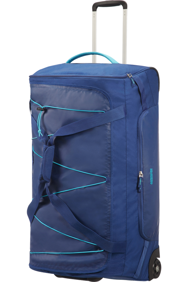 American Tourister Road Quest Duffle with Wheels L  Deep Water Blue
