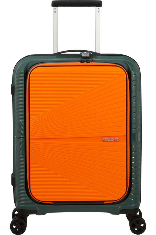 Orange spinner luggage cheap