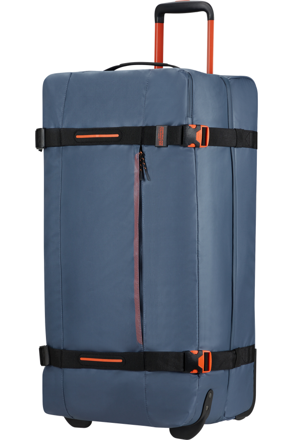 American Tourister Urban Track Duffle with Wheels Coated L  Navy/Orange
