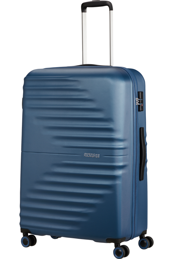 American Tourister Wavetwister Spinner TSA 77cm  Dark Navy