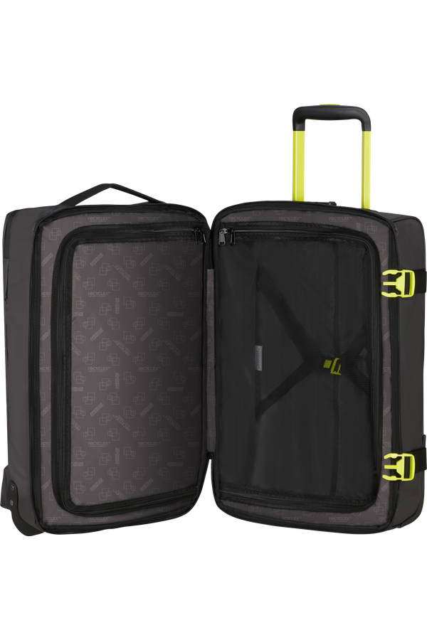 American Tourister Urban Track Duffle with Wheels Coated S  Black/Lime