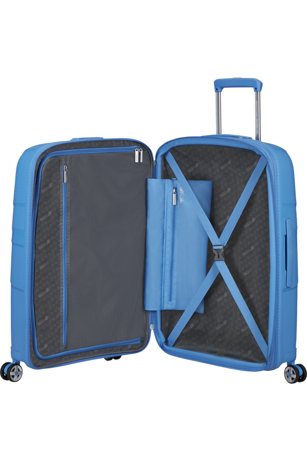 American Tourister Starvibe Spinner Expandable TSA 67cm Tranquil Blue American Tourister Starvibe Spinner Expandable TSA 67cm Tranquil Blue