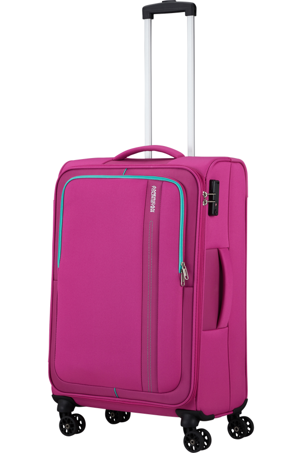 American tourister pink trolley bag cheap