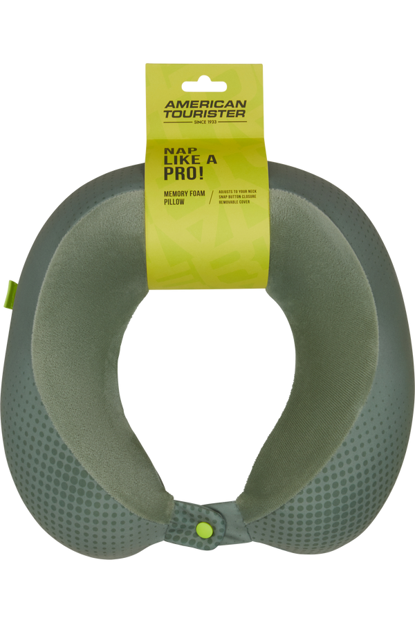 American Tourister American Tourist. Ta Travel Pillow Memoryfoam  Olive/Lime