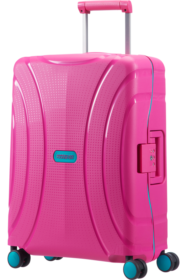 American Tourister Lock'n'Roll 4-wheel cabin baggage Spinner suitcase 55x40x20cm Summer Pink