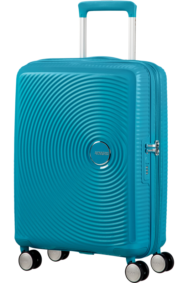 American Tourister Soundbox Spinner Expandable 55cm Summer Blue