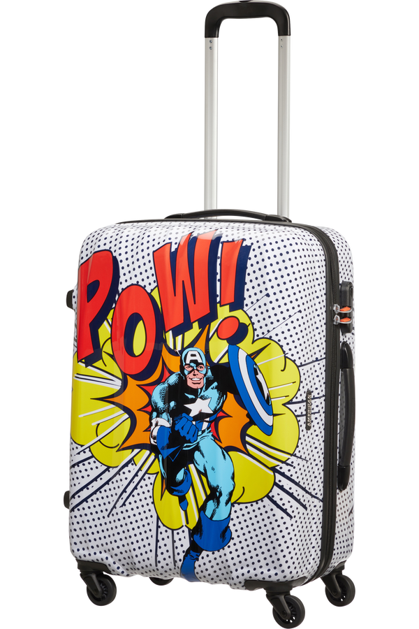 American Tourister Marvel Legends Spinner Alfatwist 65cm  Captain America Pop Art