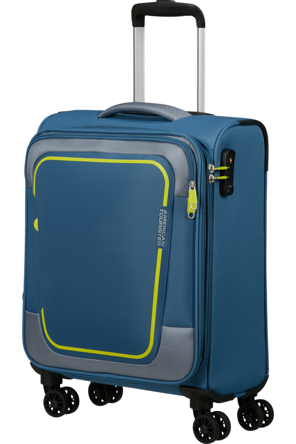 American Tourister Pulsonic Spinner Expandable 55 cm  Coronet Blue
