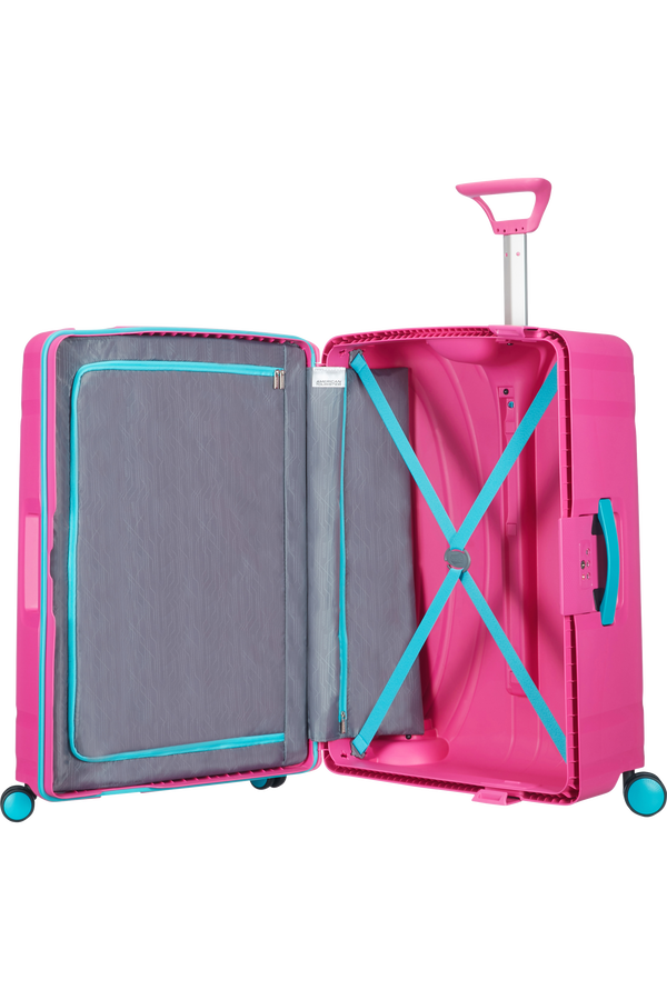 American Tourister Lock'n'Roll 4-wheel Spinner 69cm medium suitcase Summer Pink
