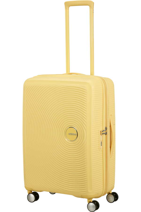 American Tourister SoundBox Spinner TSA Expandable 67cm  Pastel Yellow American Tourister SoundBox Spinner TSA Expandable 67cm  Pastel Yellow
