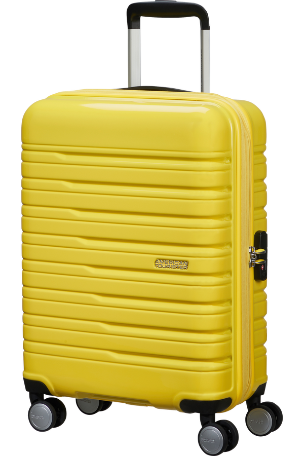 American Tourister Flashline Pop Spinner Exp TSA 55cm  Lemon Yellow