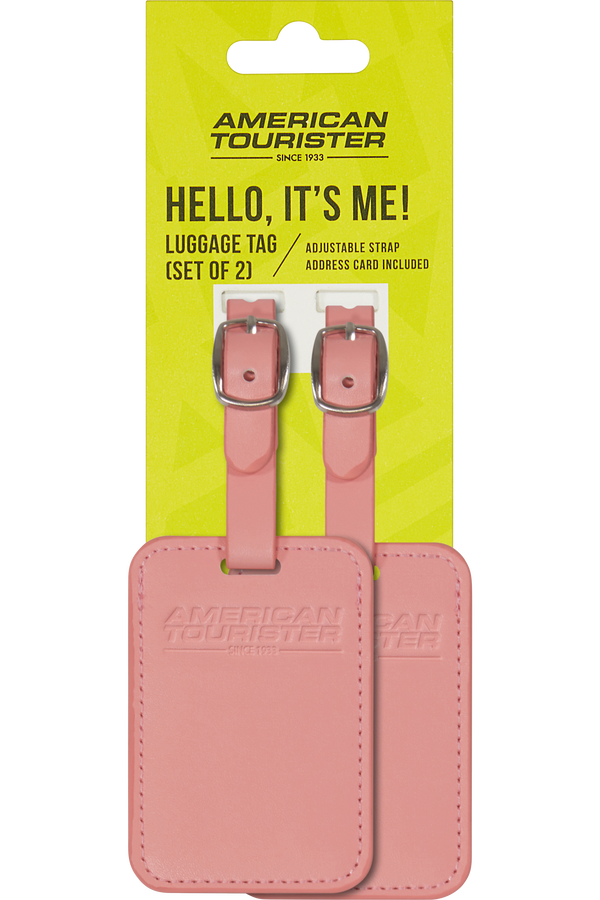 American Tourister American Tourist. Ta Luggage Tag X2  Solar Pink