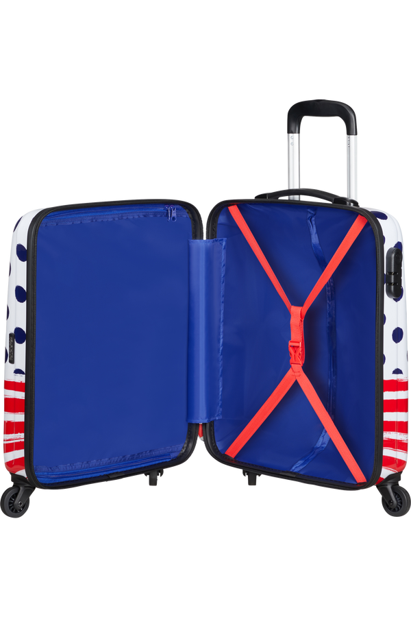 American Tourister Disney Legends Spinner 55cm  Mickey Blue Dots