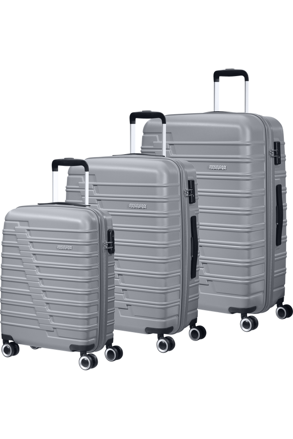 Silver luggage set on sale