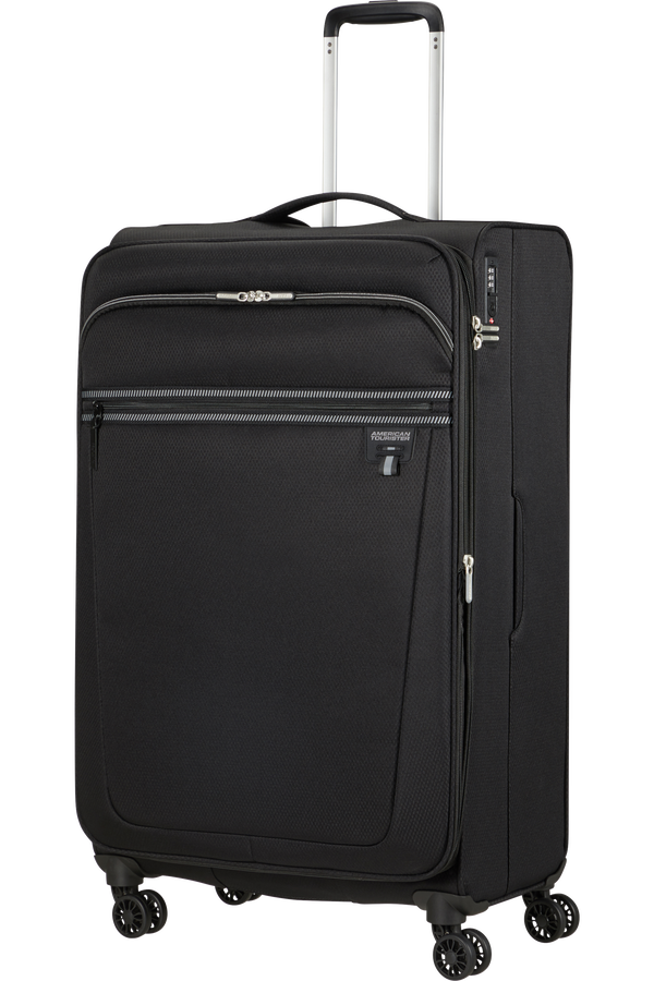 American Tourister Aerospin Spinner Expandable L  Black American Tourister Aerospin Spinner Expandable L  Black