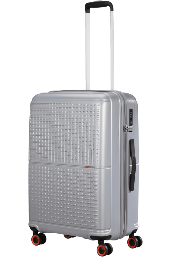 American Tourister Geopop Spinner 67/24 Tsa. 67cm  Metallic Silver
