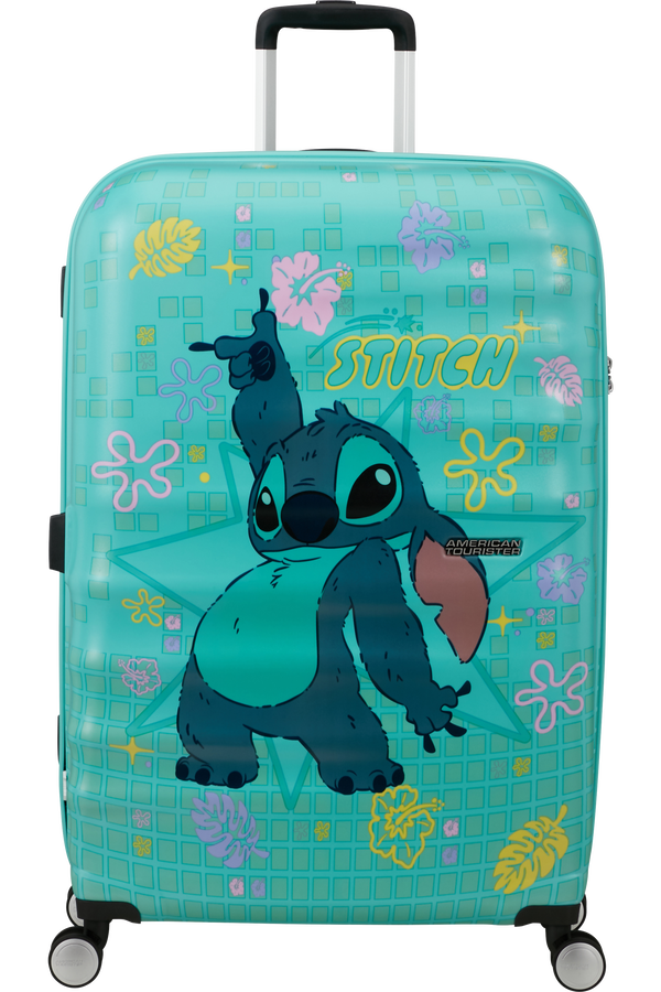 American Tourister Disney Wavebreaker Spinner TSA Disney Fl 77cm  Stitch Flower