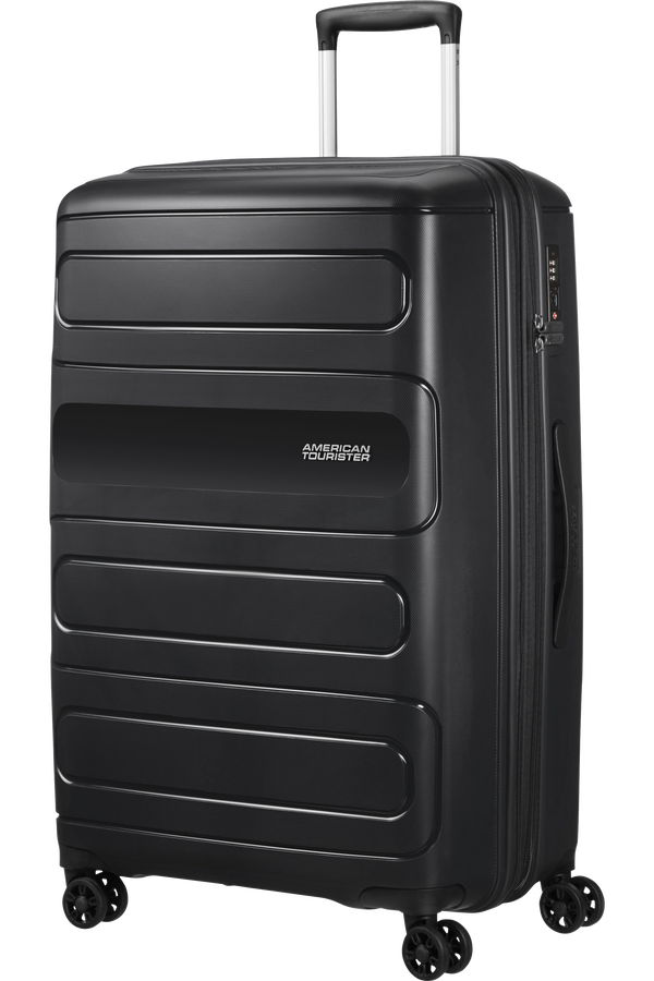 American Tourister Sunside Spinner Expandable 77cm  Black American Tourister Sunside Spinner Expandable 77cm  Black