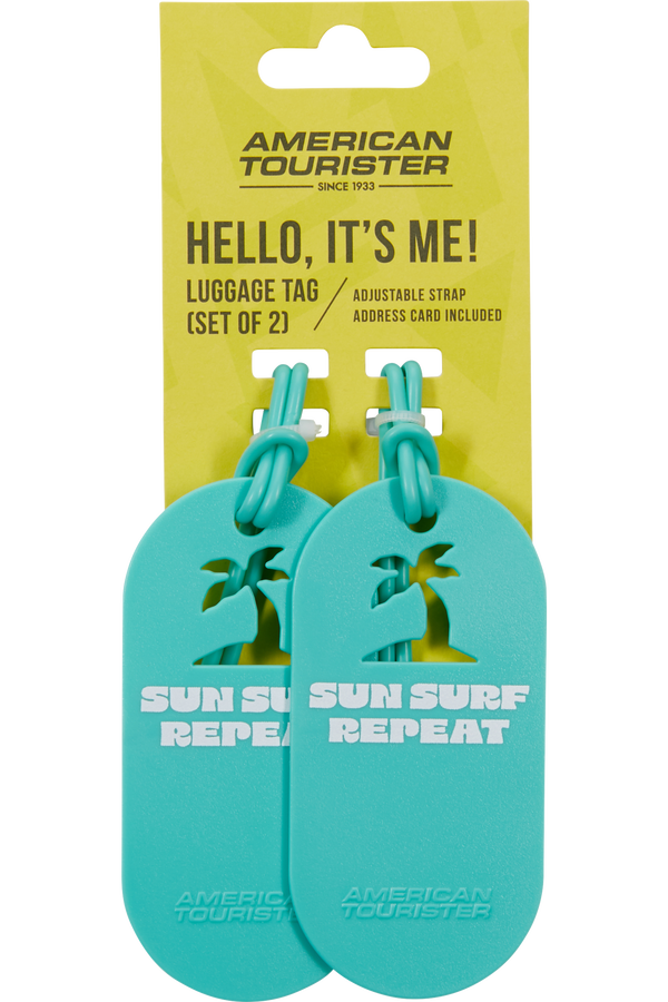 Fun Tags Luggage Tag &ndash; Set of 2 pcs | American Tourister American Tourist. Ta Luggage Tag X2 Fun  Sun Surf Repeat