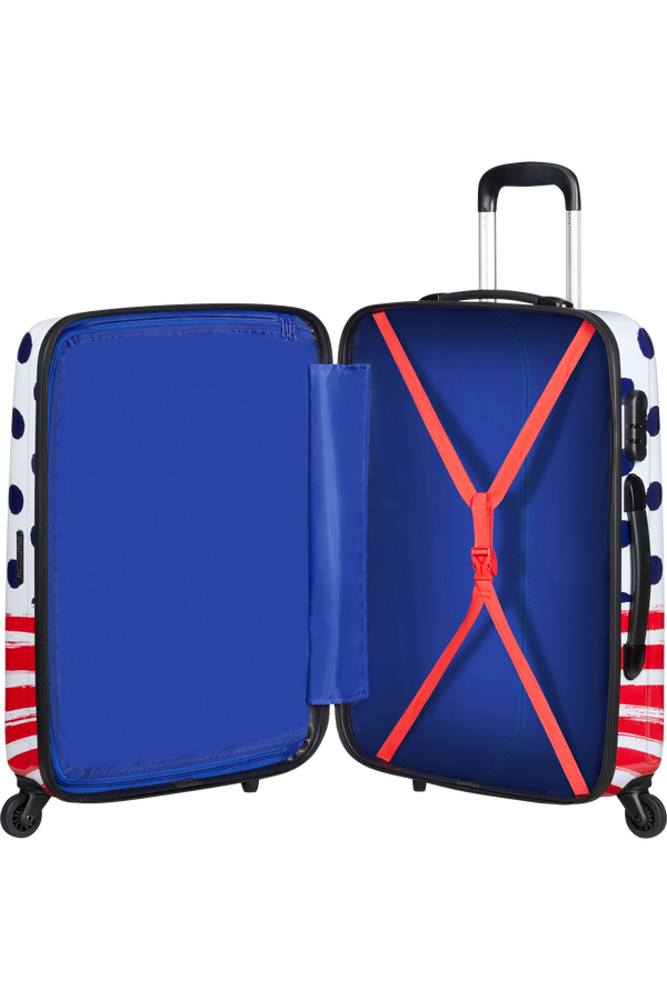 American Tourister Disney Legends Spinner 65cm  Mickey Blue Dots