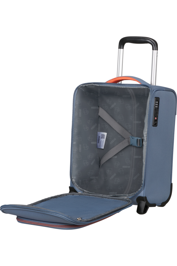American Tourister Cloudrider Upright Underseater Tsa  Stone Blue
