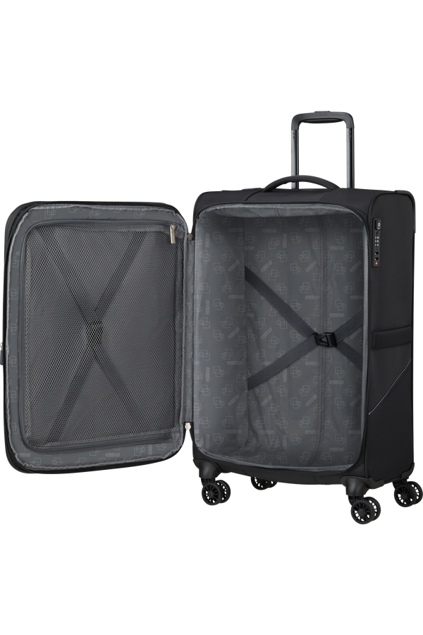 American Tourister SummerRide Spinner M EXP TSA 69cm Black American Tourister SummerRide Spinner M EXP TSA 69cm Black