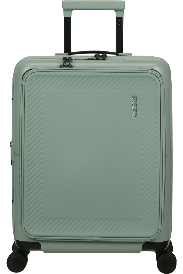 American Tourister DashPop Spinner Expandable Frontloader 55cm Iceberg Green