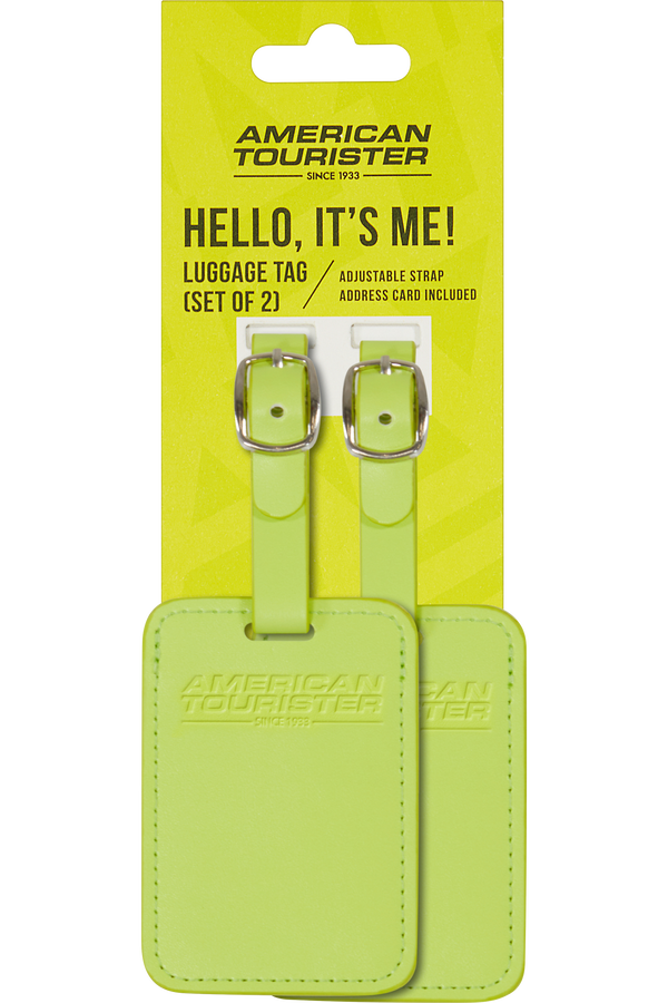 American Tourister American Tourist. Ta Luggage Tag X2  Light Lime