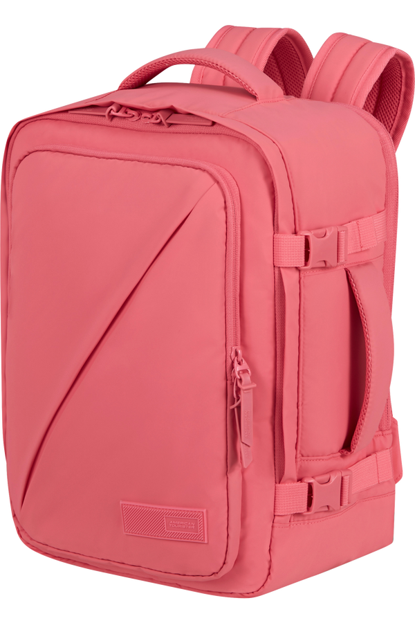 American Tourister Take2cabin Casual Backpack Puff S/M  Pink Glitch